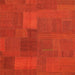 Sideview of Machine Washable Contemporary Red Rug, wshcon387