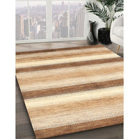 Contemporary Sun Yellow Modern Rug, con389