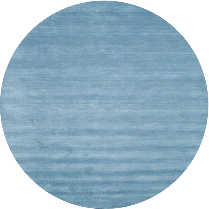 Sideview of Contemporary Denim Blue Modern Rug, con38