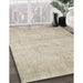 Machine Washable Contemporary Light French Beige Brown Rug in a Family Room, wshcon390