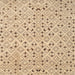 Square Contemporary Brown Gold Modern Rug, con393