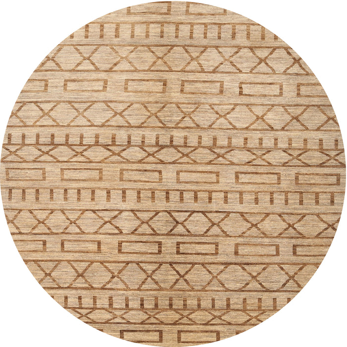 Square Machine Washable Contemporary Bronze Brown Rug, wshcon394