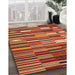 Machine Washable Contemporary Peru Brown Rug in a Family Room, wshcon395