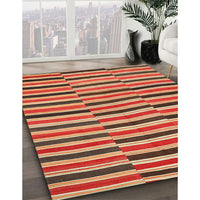 Contemporary Sand Brown Oriental Rug, con396