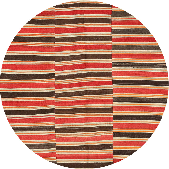 Sideview of Contemporary Sand Brown Oriental Rug, con396