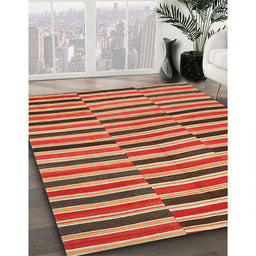 Machine Washable Contemporary Sand Brown Rug in a Family Room, wshcon396