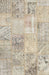 Contemporary Wheat Beige Patchwork Rug, con397