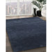 Contemporary Blue Modern Rug in Family Room, con39