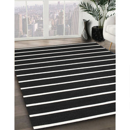Contemporary Mid Gray Abstract Machine Washable Rug in a Family Room, wshcon3