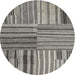 Sideview of Contemporary Gray Modern Rug, con400