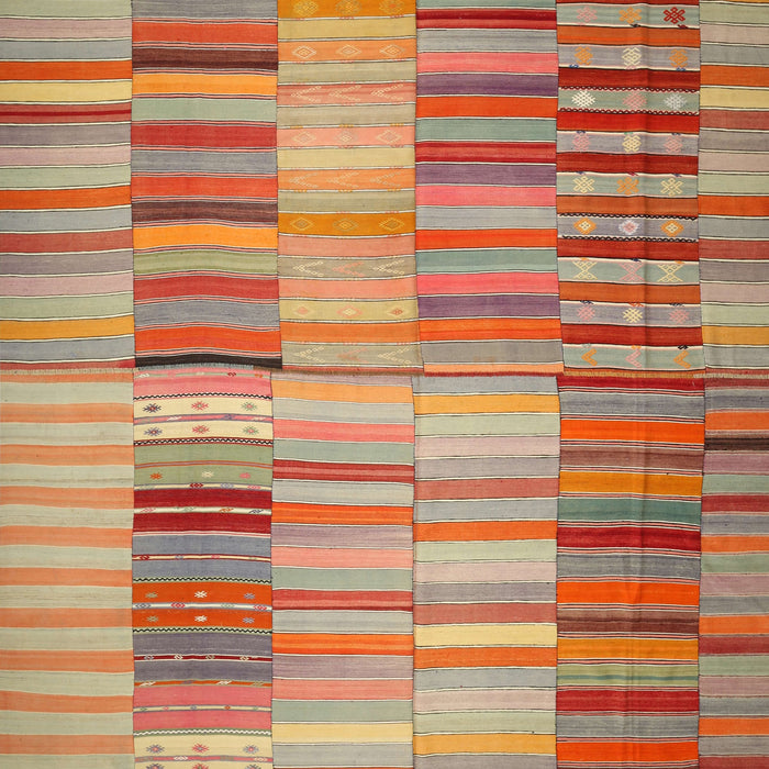 Contemporary Brownish Green Southwestern Rug, con401