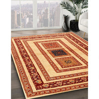 Contemporary Red Modern Rug, con403