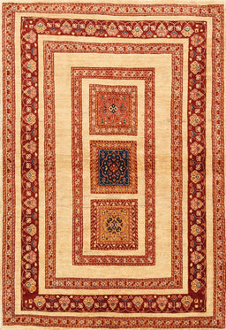 Contemporary Red Modern Rug, con403