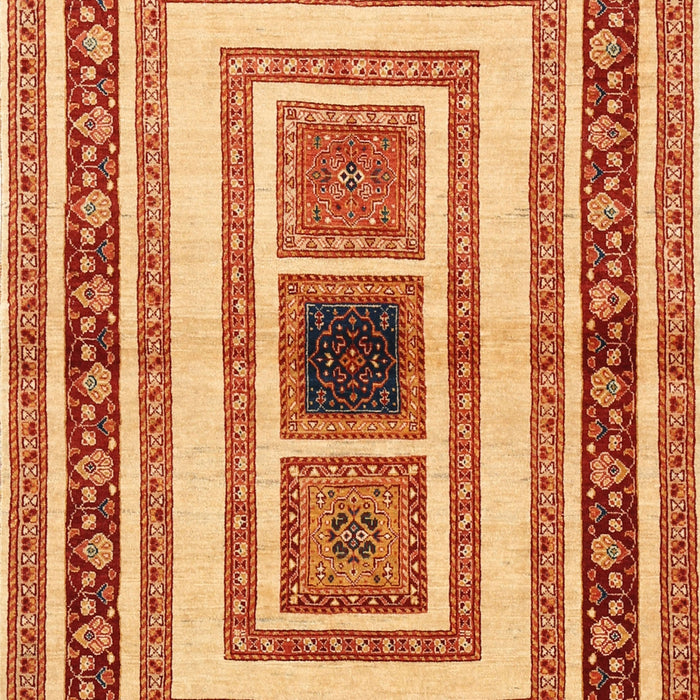 Machine Washable Contemporary Red Rug, wshcon403