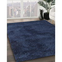 Contemporary Blue Modern Rug, con406