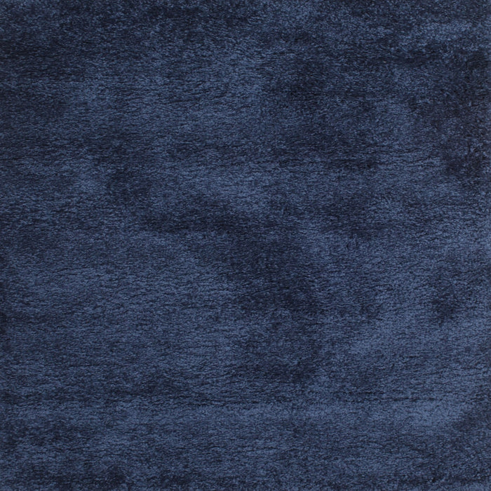Sideview of Machine Washable Contemporary Blue Rug, wshcon406