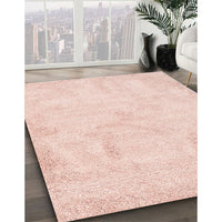 Contemporary Light Orange Gold Modern Rug, con407