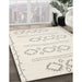 Machine Washable Contemporary Champagne Beige Rug in a Family Room, wshcon409