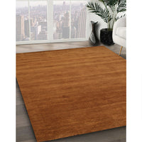 Contemporary Mahogany Brown Modern Rug, con40