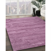 Contemporary Pink Modern Rug, con412