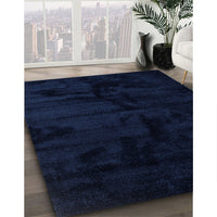 Contemporary Blue Modern Rug, con413