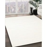 Contemporary Beige Solid Rug, con414