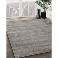 Contemporary Army Brown Modern Rug, con415