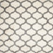 Square Contemporary Champagne Beige Trellis Rug, con419