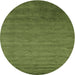 Sideview of Contemporary Seaweed Green Modern Rug, con41