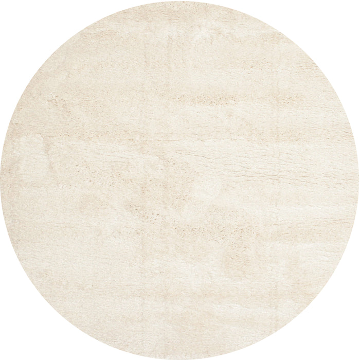 Sideview of Contemporary Blanched Almond Beige Solid Rug, con424