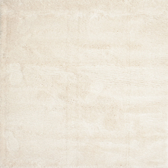Square Contemporary Blanched Almond Beige Solid Rug, con424