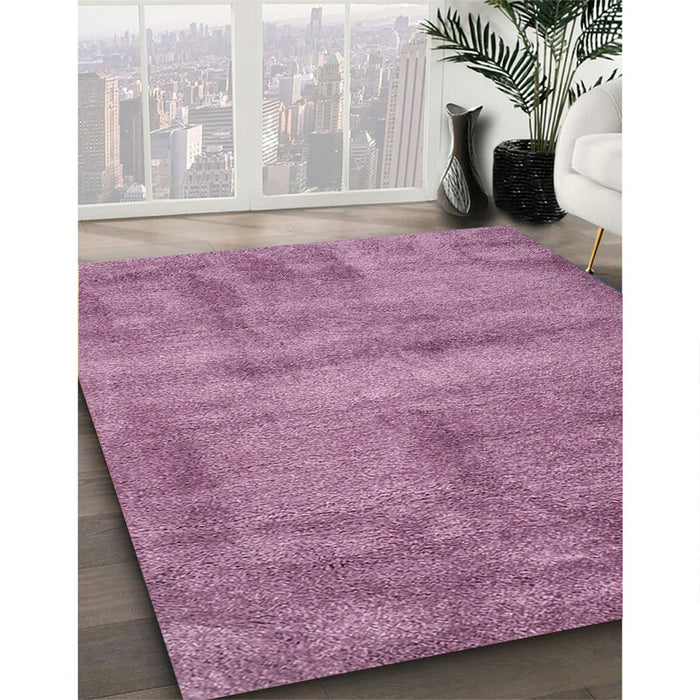 Contemporary Pink Modern Rug in Family Room, con425