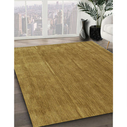 Contemporary Dark Brown Modern Rug in Family Room, con42