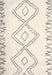 Machine Washable Contemporary Blanched Almond Beige Rug, wshcon431