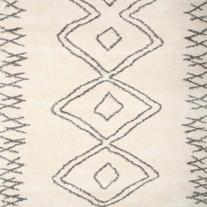 Square Contemporary Blanched Almond Beige Solid Rug, con431