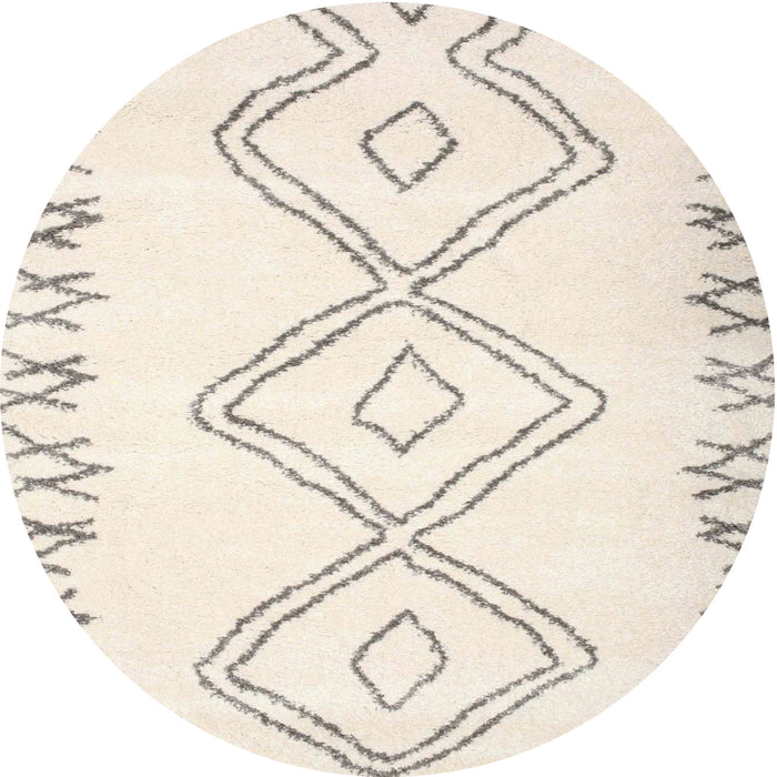 Sideview of Contemporary Blanched Almond Beige Solid Rug, con431