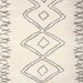 Sideview of Machine Washable Contemporary Blanched Almond Beige Rug, wshcon431