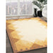 Machine Washable Contemporary Yellow Rug in a Family Room, wshcon432