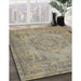 Machine Washable Contemporary DarkKhaki Green Rug in a Family Room, wshcon436