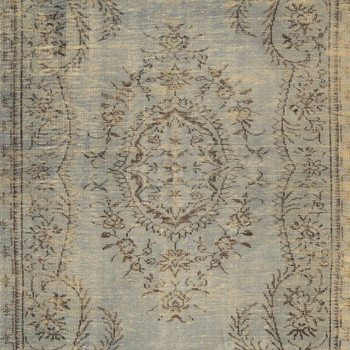 Contemporary Dark Khaki Green Modern Rug, con436