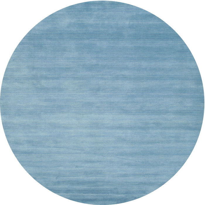 Square Machine Washable Contemporary Denim Blue Rug, wshcon43