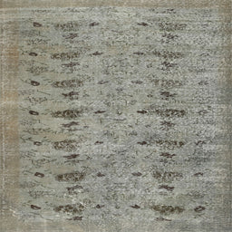 Square Contemporary Sage Green Modern Rug, con446
