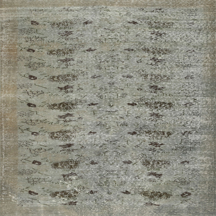 Square Contemporary Sage Green Modern Rug, con446
