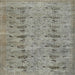 Sideview of Machine Washable Contemporary Sage Green Rug, wshcon446