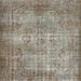 Square Contemporary Brown Modern Rug, con448