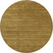 Square Machine Washable Contemporary Dark Golden Brown Rug, wshcon44