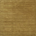 Sideview of Machine Washable Contemporary Dark Golden Brown Rug, wshcon44