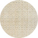 Square Machine Washable Contemporary Wheat Beige Rug, wshcon451