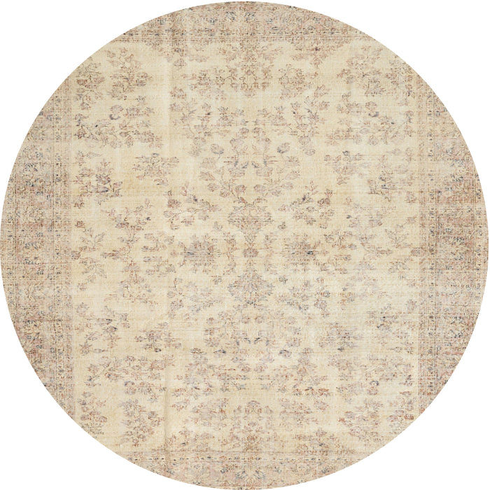 Sideview of Contemporary Deep Peach Orange Modern Rug, con453