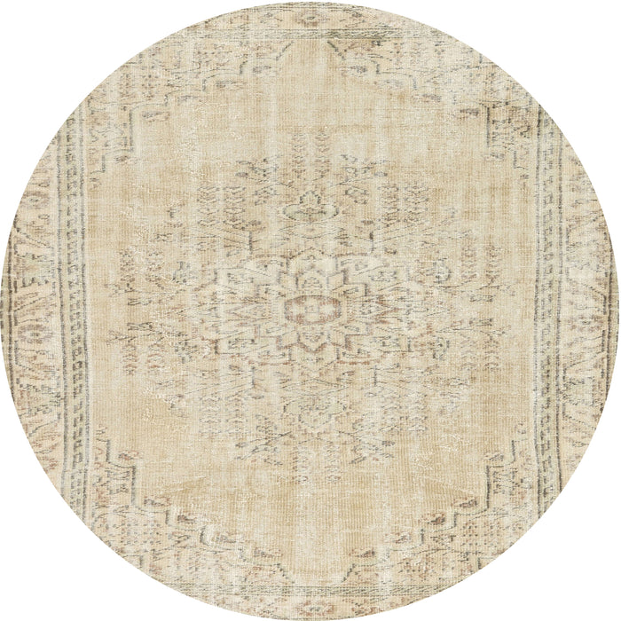 Square Machine Washable Contemporary Light French Beige Brown Rug, wshcon455